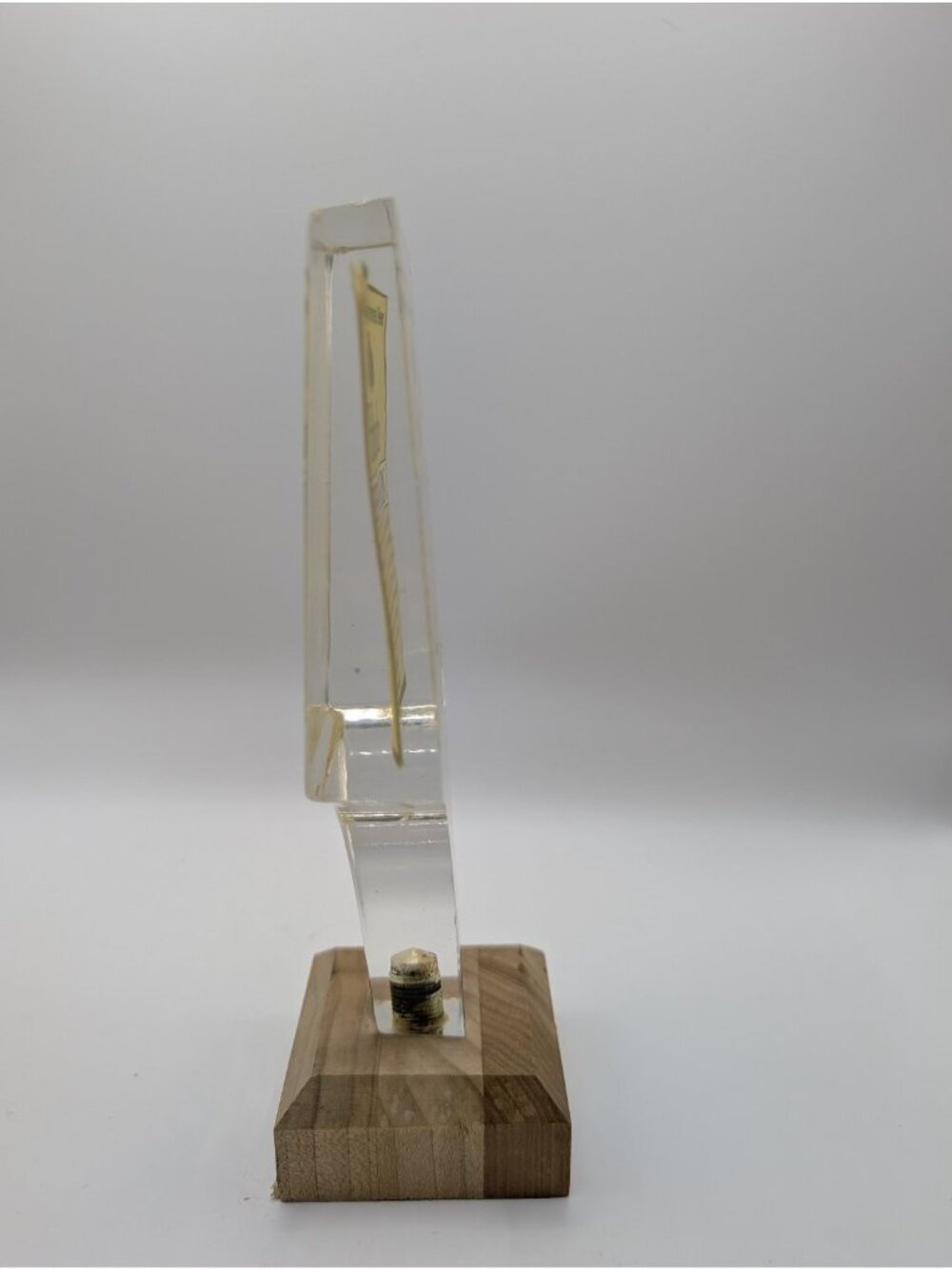 Sudwerk Hübsch Hefe Weizen Tap Handle Clear Acrylic Wood ~7" Breweriana - Picture 6 of 6